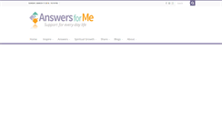 Desktop Screenshot of answersforme.org
